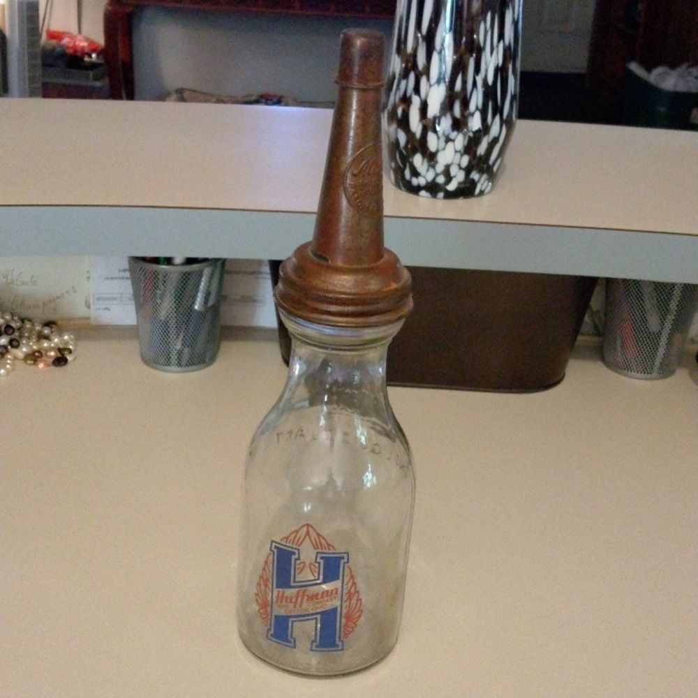 Huffman Quart Oil Jar